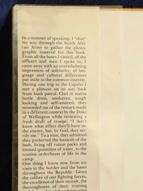 Our South African Army Today by Bernard Marks | First Edition Hard Cover 1977