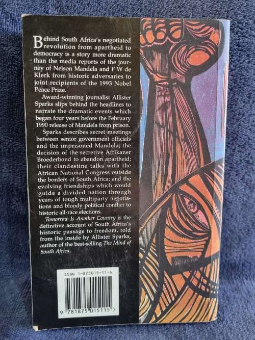Tomorrow is Another Country by Allister Sparks