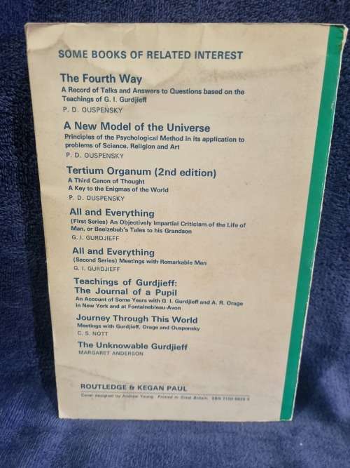 In Search of the Miraculous by P D Ouspensky
