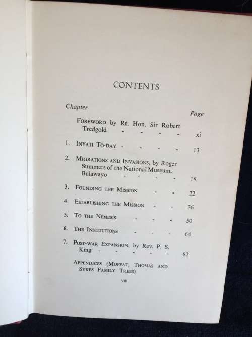 These Vessels ~ The Story of Inyati 1859-1959 by Iris Clinton | Rhodesiana