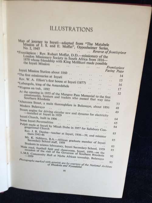 These Vessels ~ The Story of Inyati 1859-1959 by Iris Clinton | Rhodesiana