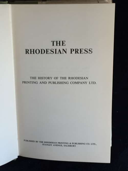 The Rhodesian Press by WD Gale | Rhodesiana