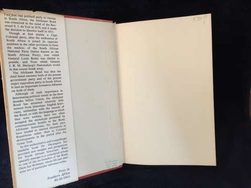 The Afrikaner Bond 1880-1911 by TRH Davenport | The History of a SA Political Party