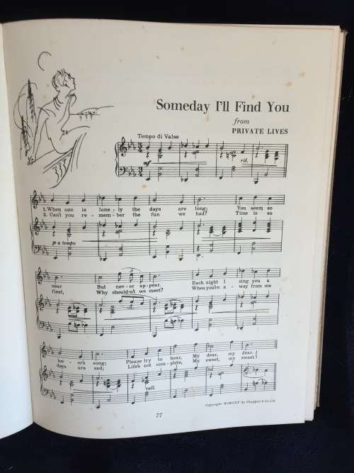 The Noel Coward Song Book With an Introduction and Annotations by Noel Coward