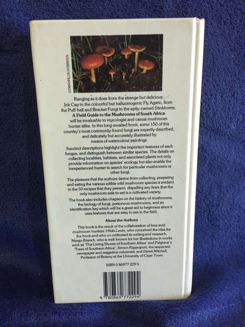 A Field Guide to the Mushrooms of South Africa by Hilda Levin, Margo Branch, Simon Rappoport...