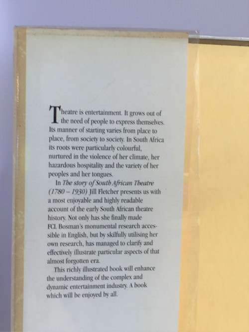 The Story of South African Theatre 1780-1930 by  Jill Fletcher | Signed and Inscribed