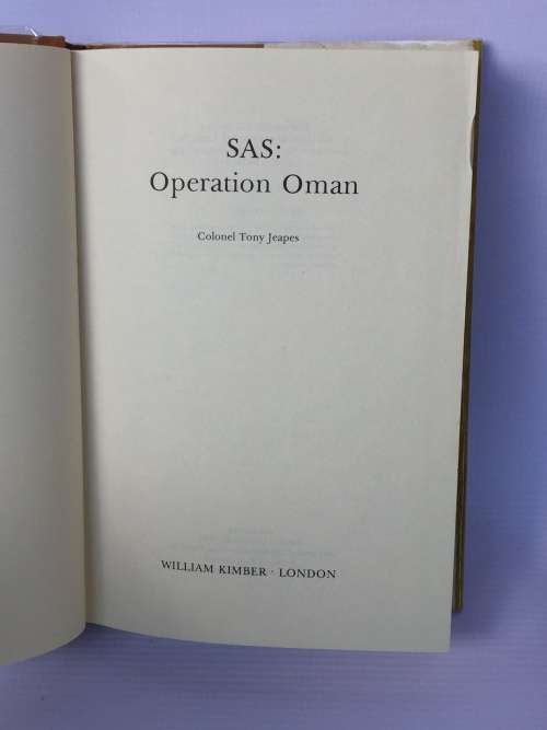 SAS: Operation Oman by Colonel Tony Jeapes | Fourth in the Elite Unit Series