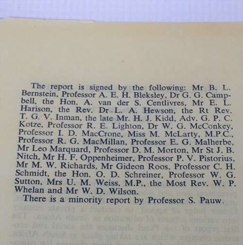 Education for South Africa ~ The 1961 Education Panel First Report by Witwatersrand University Press