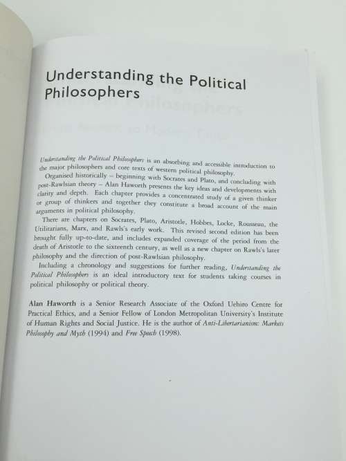 Understanding the Political Philosophers: From Ancient to Modern Times by Alan Haworth