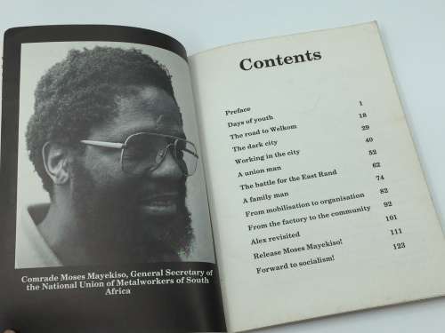 Comrade Moss [Moses Mayekiso] Forward to Socialism by Suttner