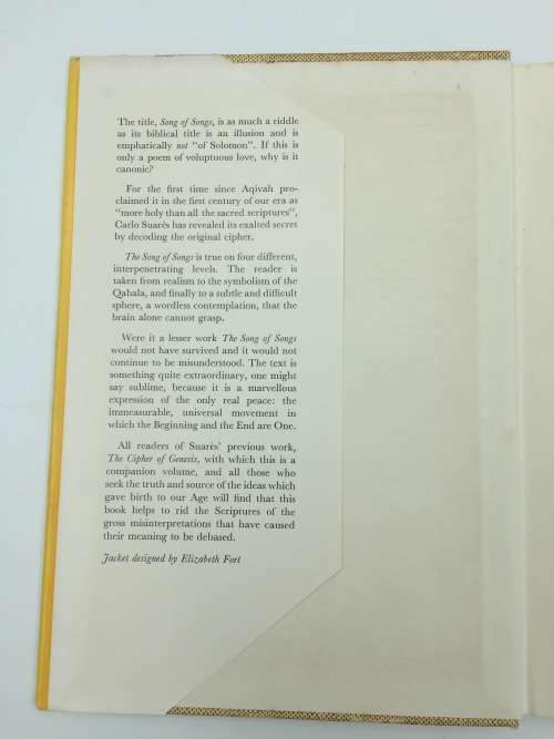 The Song of Songs by Carlo Suares | The Canonical Song of Solomon Deciphered ~ Qabala