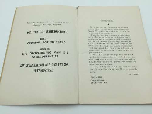 Die Betekenis van die Tweede Vryheidsoorlog deur J H Breytenback