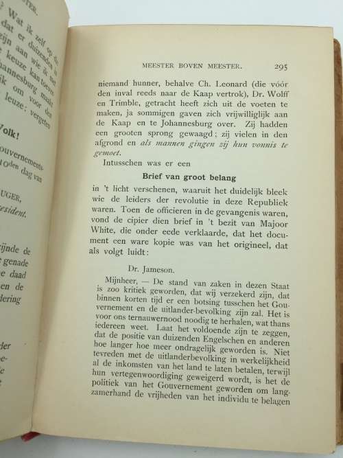 De Afrikaner-Boer en de Jameson-Inval - NJ Hofmeyr c1896