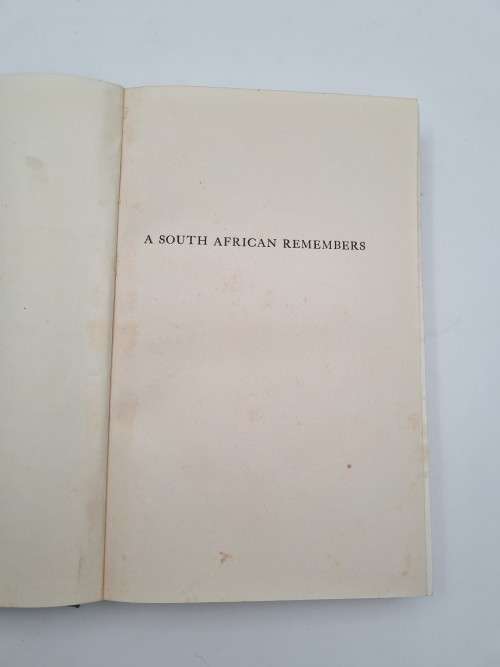 A South African Remembers by Richard Goldmann