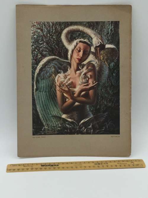The Dying Swan Alicia Markova | Tretchikoff Colour Print Reproduced from Original Painting 1952