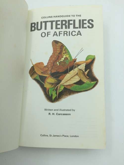 Collins Handguide to the Butterflies of Africa - RH Carcasson First Edition 1981
