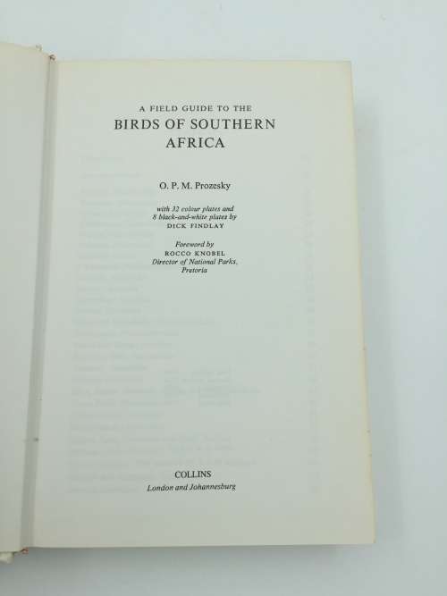 A Field Guide to the Birds of Southern Africa - OPM Prozesky