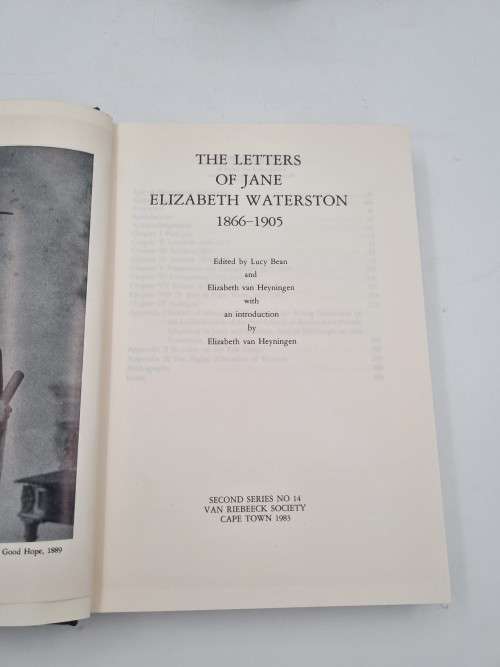 The Letters of Jane Elizabeth Waterston by Lucy Bean  | VRS / VRV Second Series No 11 - 14