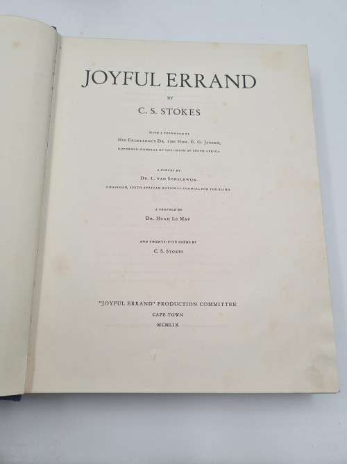 Joyful Errand by C S Stokes