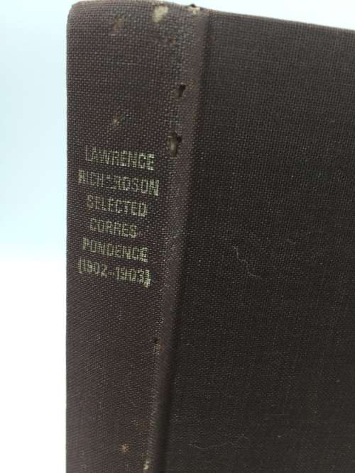Lawrence Richardson Selected Correspondence by Arthur M Davey | VRS / VRV Second Series No 11 - 8