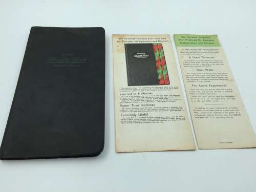 Multi-Divi - Wilken Wilkenson 1956 ~ invention for Multiplication and Division