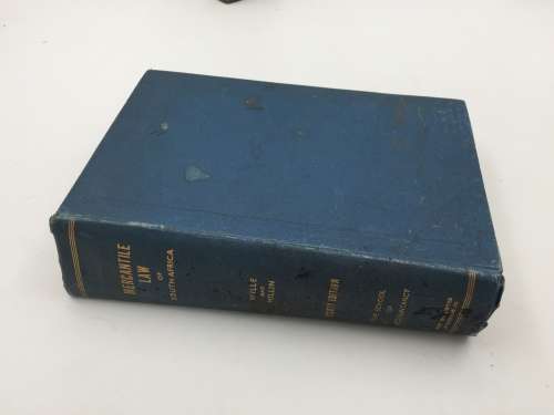 Mercantile Law of South Africa - Wille and Millin Eighth Edition 1934