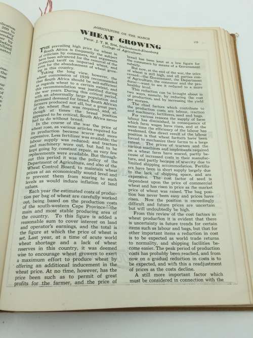 Agriculture on the March - Incorporating Progressive Farming in South Africa 1948