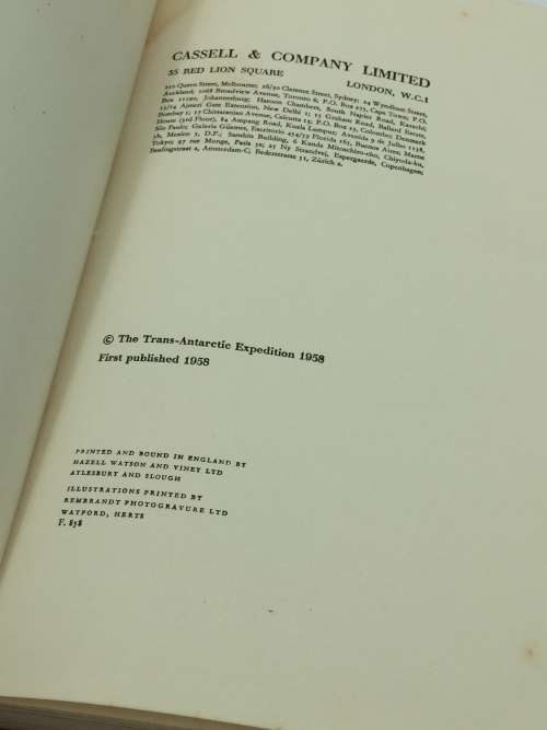 The Crossing of Antarctica by Sir Vivian Fuchs and Sir Edmund Hillary 1958 | Great maps and photos