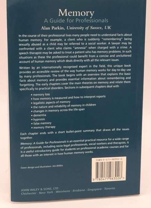 Memory: A Guide for Professionals by Alan J. Parkin