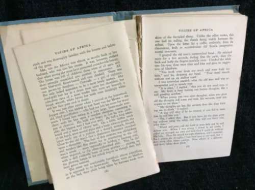 Voices of Africa by WC Scully | First Edition 1943 - Poor condition see photos