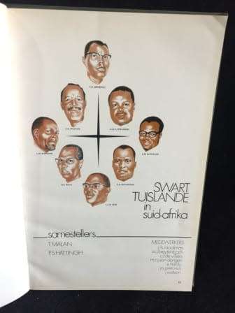 Swart Tuislande in Suid-Afrika by T. Malan and P.S. Hattingh | 25th Anniversary 1952-1977