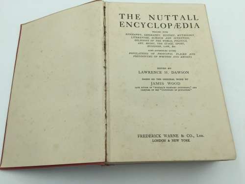 The Nuttall Encyclopaedia by Lawrence H Dawson 1949