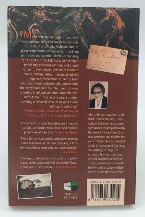 Remembering Irma ~ Mona Berman | Irma Stern A Memoir with Letters First Edition 2003