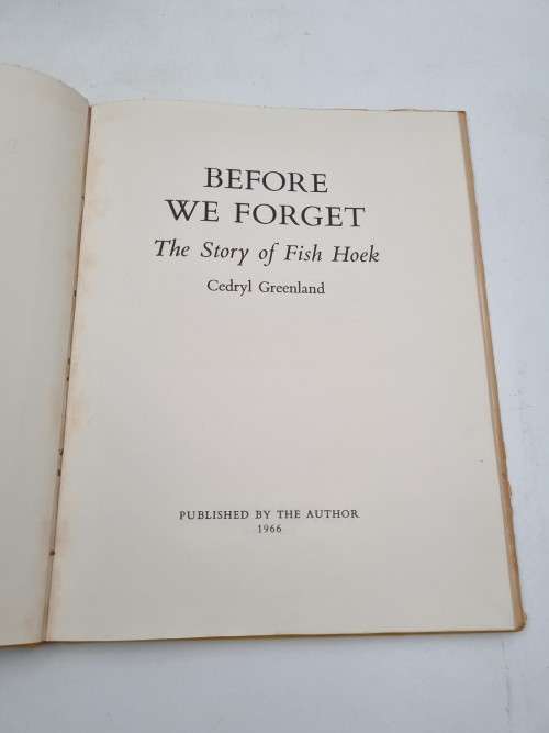 Before we Forget - Cedryl Greenland | The Story of Fish Hoek