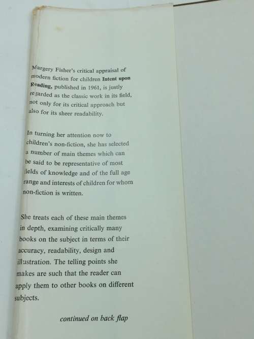 Matters of Fact - Aspects of Non-Fiction For Children by Margery Fisher