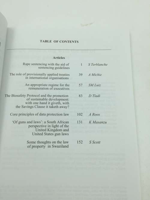 The Comparative and International Law Journal of Southern Africa Vol XXXIX No 1