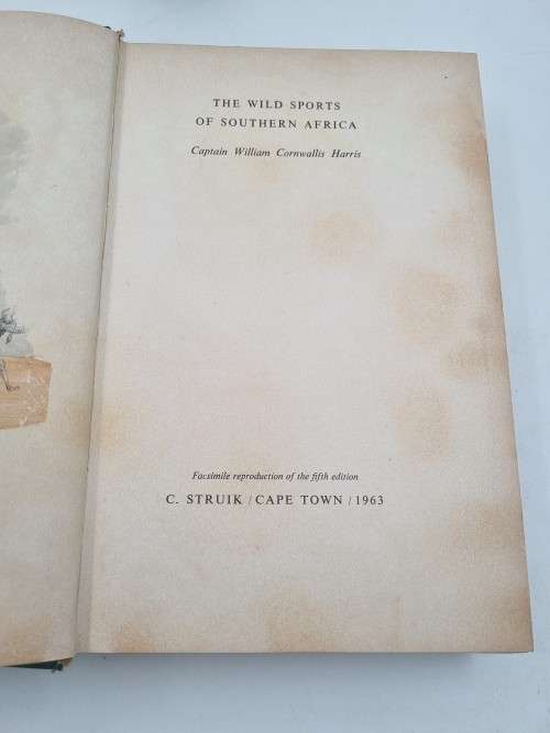 Wild Sports of Southern Africa by William Cornwallis Harris | Facsimile Reprint of 1852 Edition