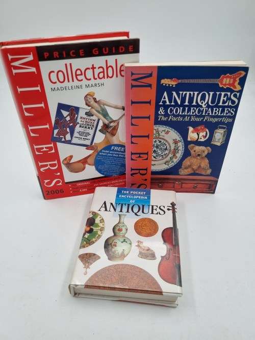 Antiques and Collectables Books x3