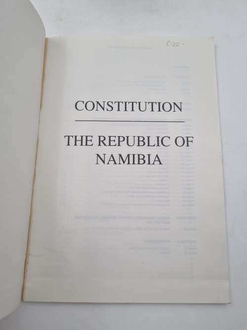 The Constitution of the Republic of Namibia