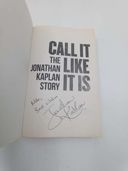 Call It Like It Is by Jonathan Kaplan | Signed by Jonathan Kaplan