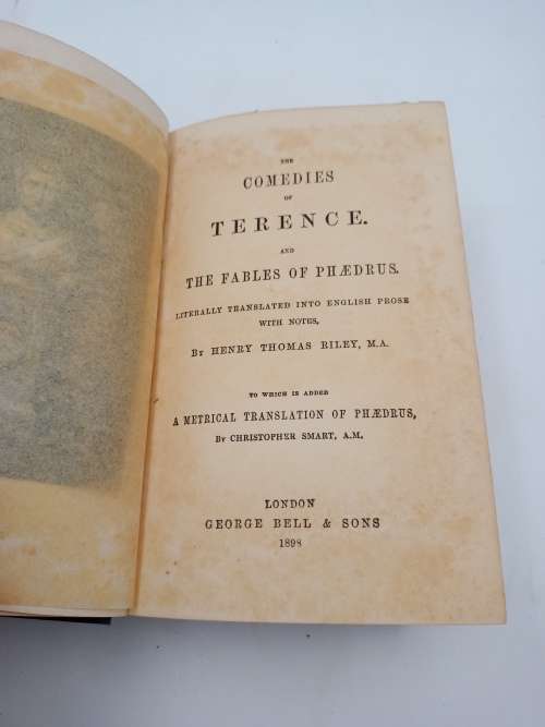 The Comedies of Terence and the Fables of Phaedrus Henry Thomas Riley | George Bell and Sons 1898