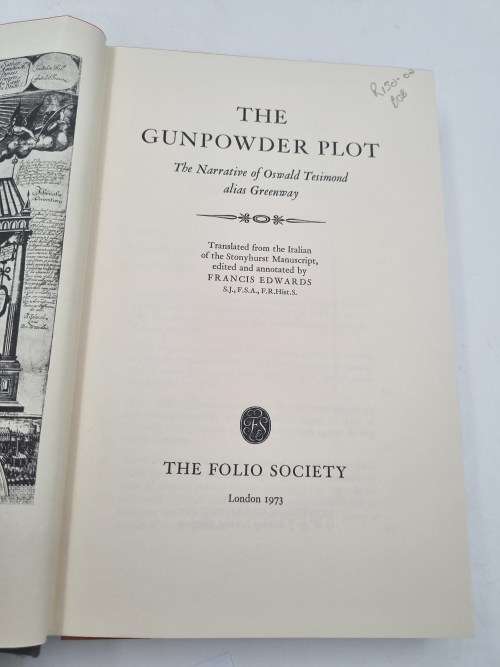 The Gunpowder Plot - Francis Edwards | The Narrative of Oswald Tesimond Alias Greenway