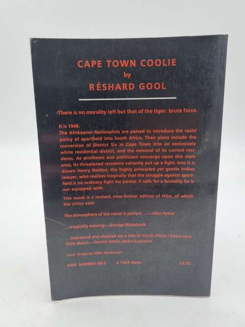 Cape Town Coolie by Réshard Gool | Very scarce First Edition 1989 Signed by Rayda Jacobs