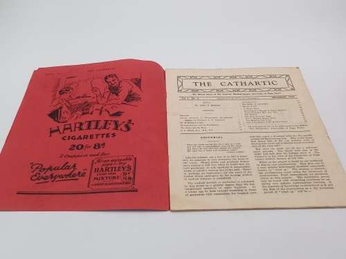 The Cathartic. The Official Organ of The Students` Medical Society, University of Cape Town V 1 No 2