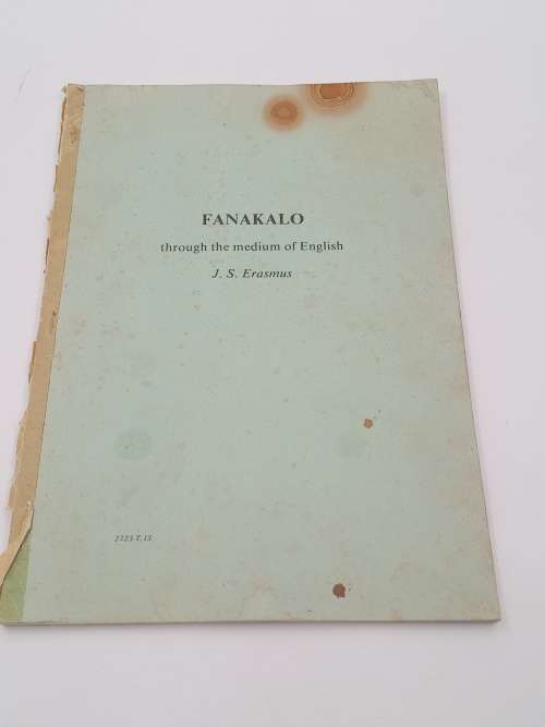 Fanakalo through the medium of English - JS Erasmus | First Edition 1966 Anglo American Corp