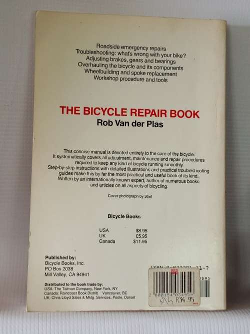 The Bicycle Repair Book by Rob Van der Plas