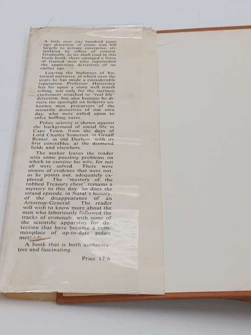 The First South African Detectives by Alan F Hattersley