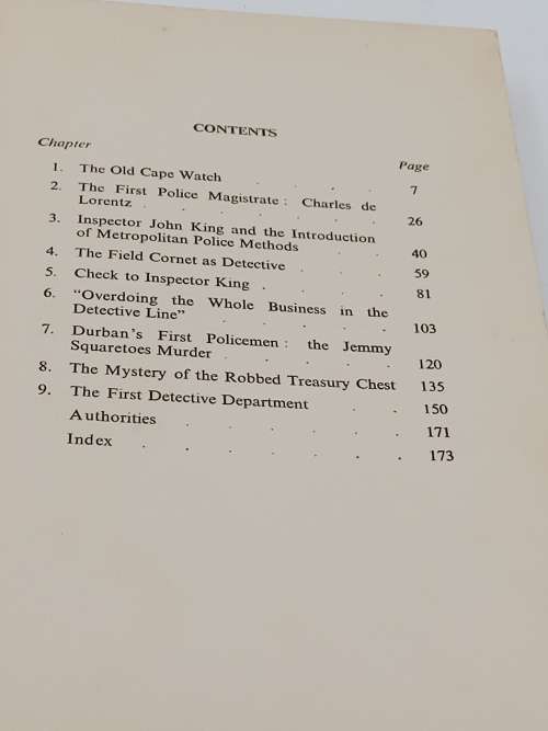 The First South African Detectives by Alan F Hattersley