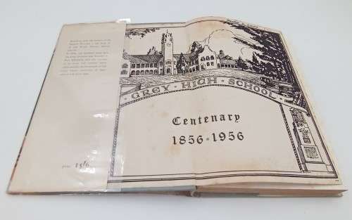 Neath the Tower - The Story of the Grey School 1856-1956 & Centenary Dinner Menu June 1956