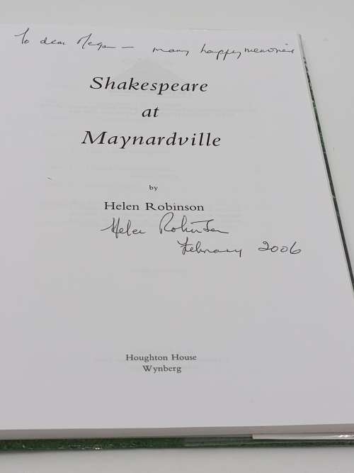 Shakespeare at Maynardville by Helen Robinson | Signed